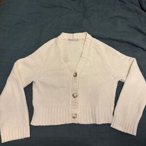 Abercrombie & Fitch Cream Cardigan Sweater XS